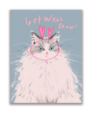 Mixed Valentine's Day Card Set of 4 - Blue Mix