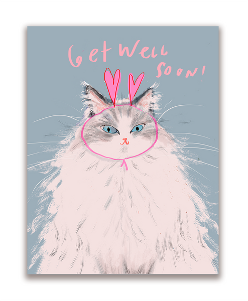 Mixed Valentine's Day Card Set of 4 - Blue Mix