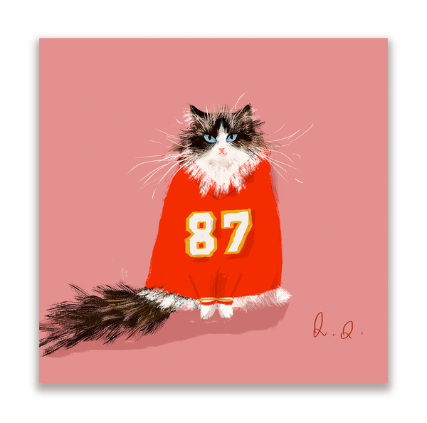 Swiftie Cat - Square Card - Blank inside