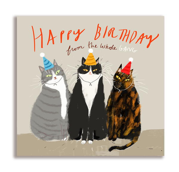 Happy Birthday from the Whole Gang - Square Card