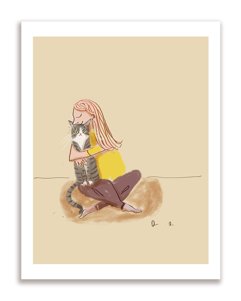 You Are Loved - Cat Mom Print