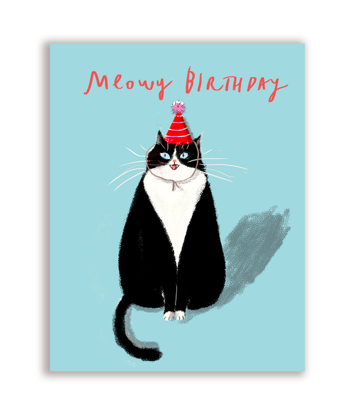 Meowy Birthday Cat Card