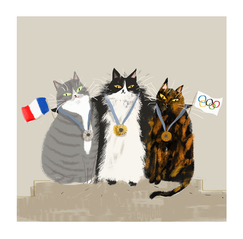 Olympic Cat Print