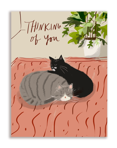 Thinking of You Card - Rug Cats