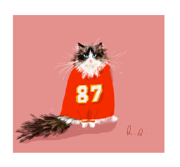 Swiftie Cat Print