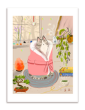 Self Care Cat Print