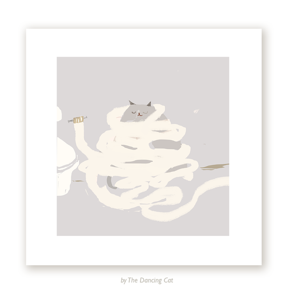 TP Time - Cat Print