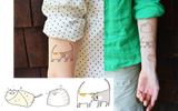 Mixed Set of Cat Tattoos - 3 Tattoo Sets
