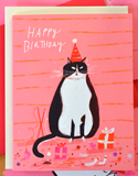 Birthday Tux Cat Card