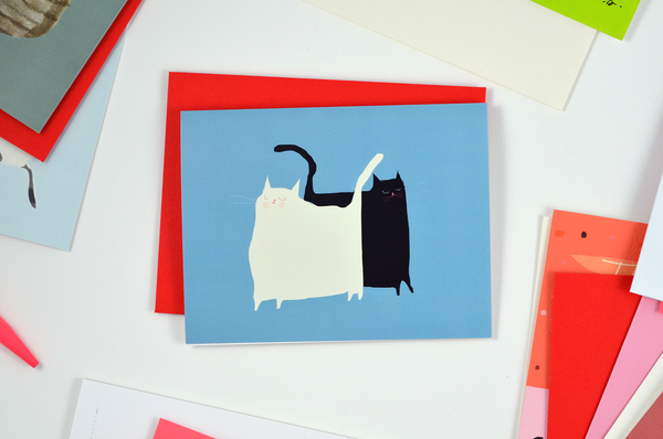 Beep and Bop Cat Card