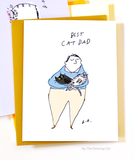 Best Cat Dad- Father's Day Card