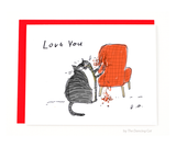Love You Card - Chair Rip