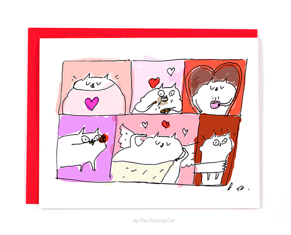 Valentine Cat Card - Day of Love