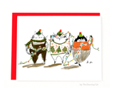 Deck the Halls- Christmas Cat Card