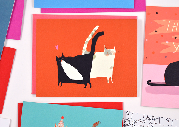 Dynamic Duo Cat Card