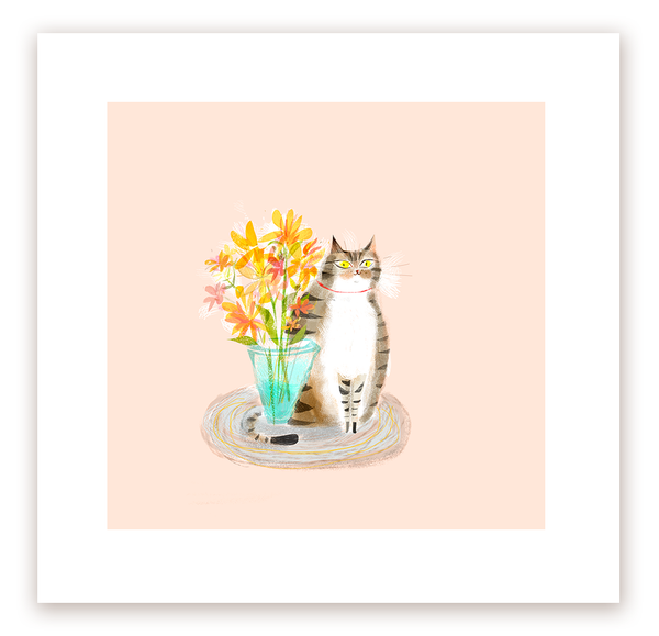 A Well Behaved Kitty- Cat Print