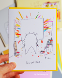 Art Cat Card- You Got This