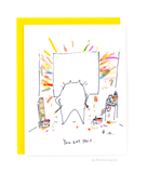 Art Cat Card- You Got This