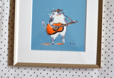 Guitar Cat Print
