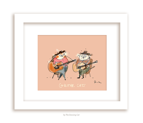 Guitar Cats - The Duet - Fine Art Print