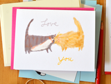 Love You Headbutt Card