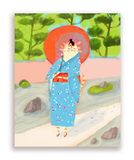 The Dancing Cat Flower Card Set - Mixed Set of 10 Cards