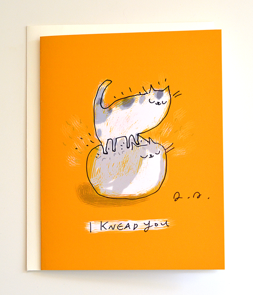 I Knead You - Cat Card