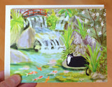 Koi Pond Kitty Card
