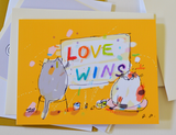 Love Wins Cat card