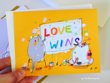 Love Wins Cat card