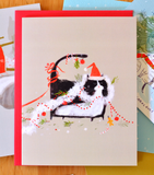 Tuxedo Cat Lover Christmas Set - Mixed Set of 5
