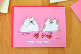 Nom Nom Nom - Valentine Card - Fat Cats