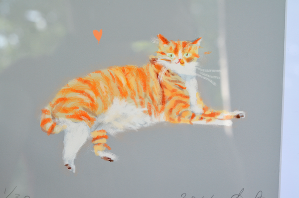 Orange Tabby Cat Print - Love Machine