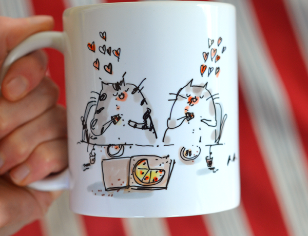 Pizza Cat Mug