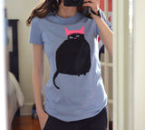 Pink Hat Cat Shirt - Pick Your Color