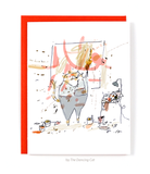 Studio Cat Card 1 - The Artist