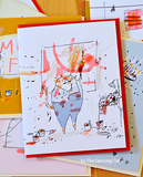 Studio Cat Card 1 - The Artist