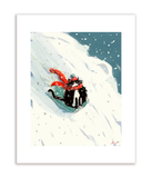 Snow Day Cat Print
