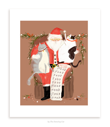 Christmas Print- All I Want for Christmas is... Food