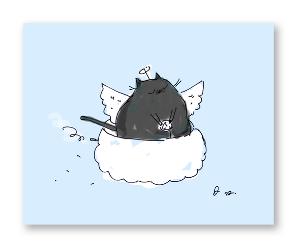 Angel Cat Card