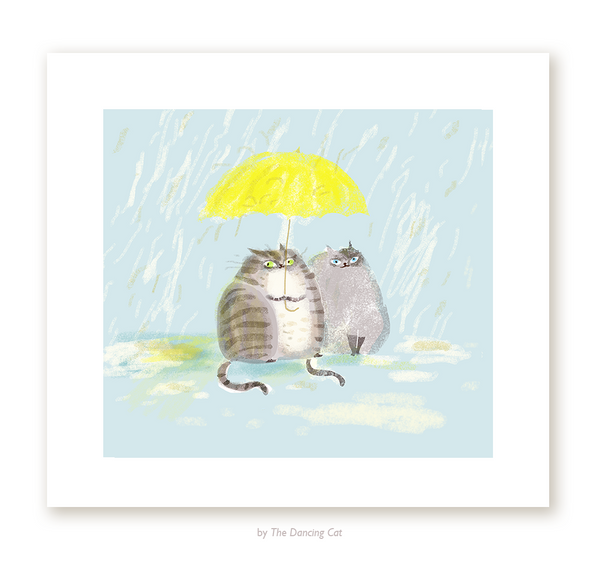 April Showers- Cat Print