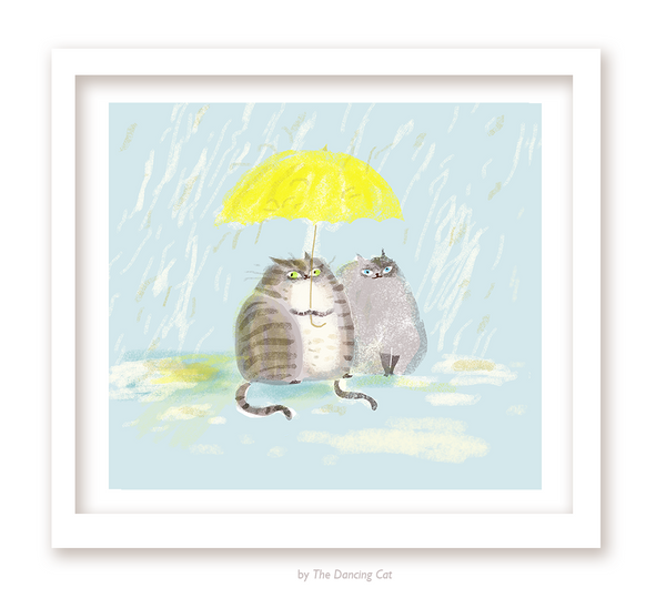 April Showers- Cat Print