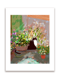 Backyard Bliss - Cat Print
