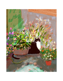 Backyard Bliss - Cat Print