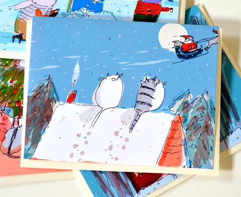 The Believers - Christmas Cat Card