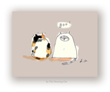 Boo! Halloween Cat Card