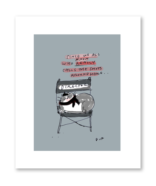 The Director -Cat Print