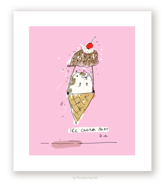 Ice Cream Float Print