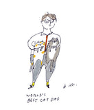 World's Best Cat Dad- Father's Day Card