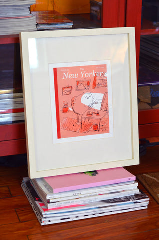Faux New Yorker Cover- Cat Print- The Dancing Cat- Cat Poster